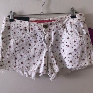 Macy’s White Floral Shorts